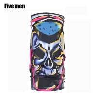 Five men customized oem silver ion anti-microbial Face Shield Tube Bandana durags