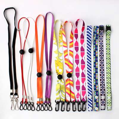 Popular custom double ended thick woven face maskes lanyard Holder Neck Strap Lanyard