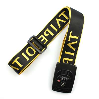 Hot polyester custom TSA scale luggage belt strap with printing logo