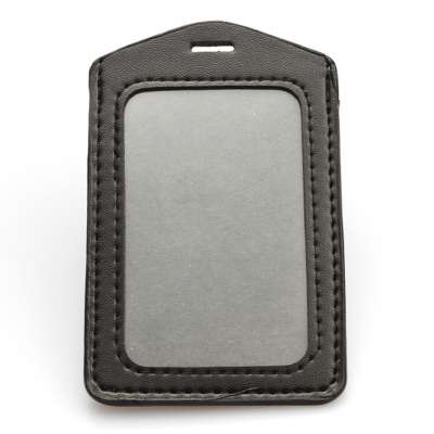 High quality Id card PU badge holder supplier