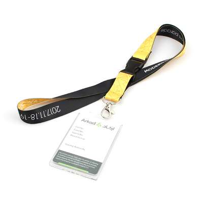 High quality bling name tag lanyard with id card holder necklace