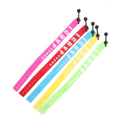 Factory colorful custom anniversary fabric woven wristbands for events