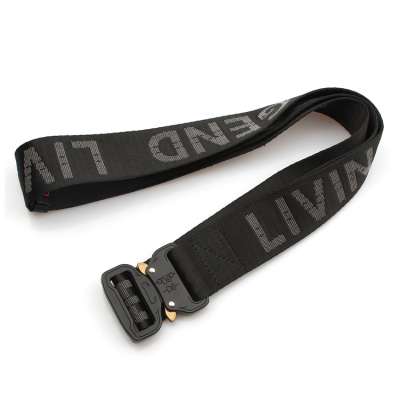 Fashion nylon custom logo fabric woven men belt