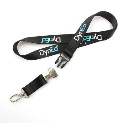 High end good quality durable print logo car key lanyards with release buckle