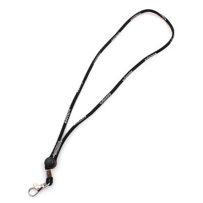 High end thick polyester embroidery lanyard keychain with custom logo