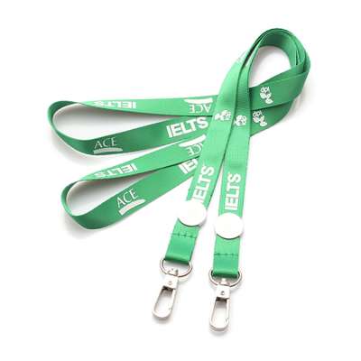 Eco friendly promotional custom durable lanyard metal hook