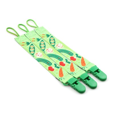 China supplier custom food grade baby bites pacifier clip chain