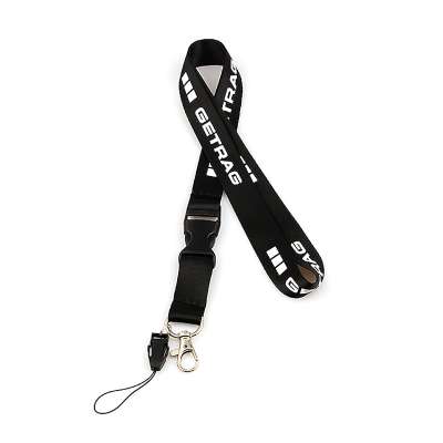 Promotional durable 100% polyester id lace lanyard for company staff