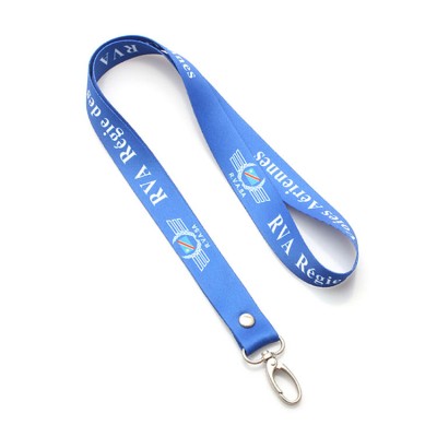 2019 promotional custom printed polyester lanyard snap hook