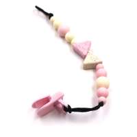 Custom Silicone Beads BPA free Pacifier Clip For baby teething