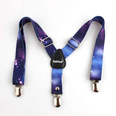 New Fashionable 1 Inch Wide Adult Adjustable Floral Suspenders Flower Braces For Womens Ladies