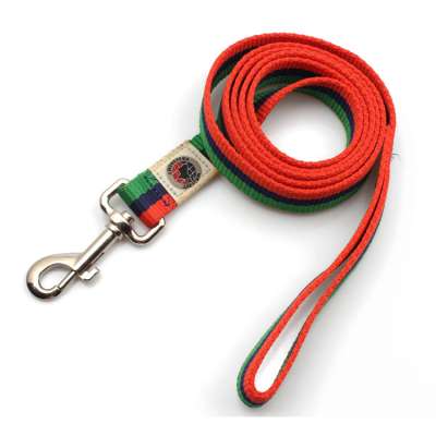 Personalized polyester woven custom logo pet dog leash oem